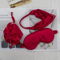 The Travel Club Satin Silk Eye Sleep Mask  with Pouch Headband