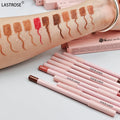 Long Lasting Waterproof Private Label Your Vegan High Pigment Lipliner Pencil Creamy Matte Dark Brown Nude pink Lip Liner Pencil