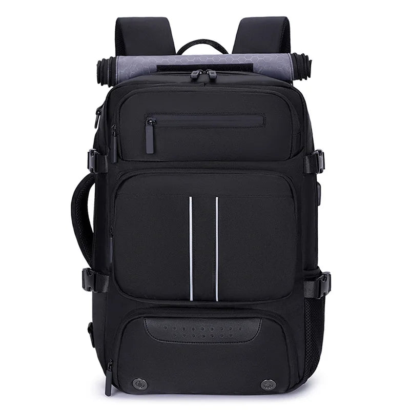 Large Capacity Travel Shoulder Bag Multifunctional Luggage Bag Handheld Oblique Span USB Charging Bag Men's Backpack