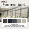Hometextile 30% Polyester + 70% PVC Flame Retardant Window 3% Openness Blackout Sunscreen Roller Blinds Curtain Fabric