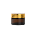 Wholesale Cheap Empty Custom Frosted Matte Amber Glass Cream Jar 300ml Skin Care Cream Cosmetic