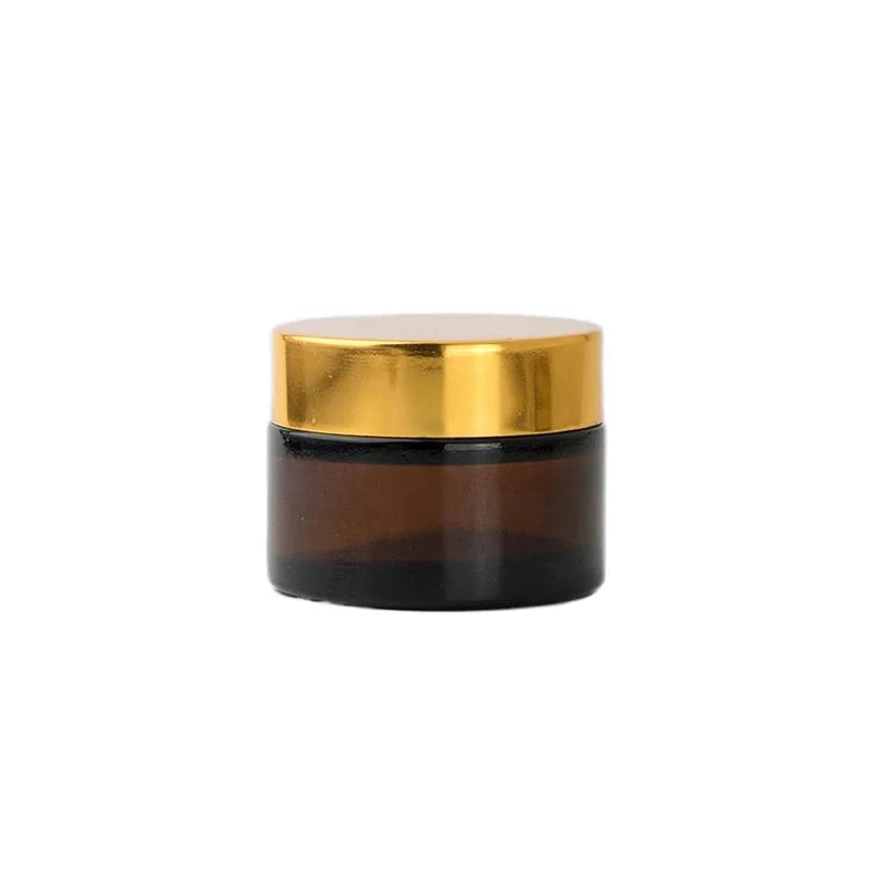 Wholesale Cheap Empty Custom Frosted Matte Amber Glass Cream Jar 300ml Skin Care Cream Cosmetic