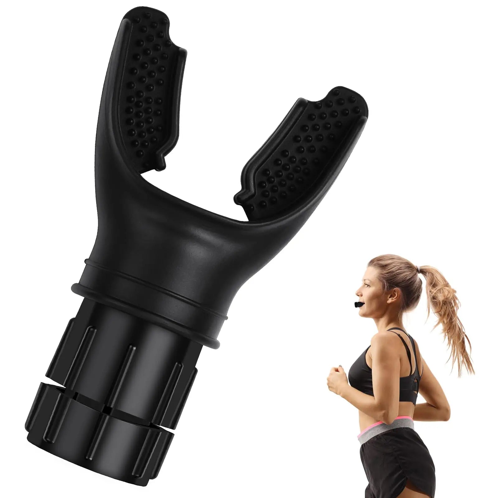 Portable Lung Breathing Trainer Silicone Lung Capacity Trainer Exercise Lung Respirator Devicefor Strengthen Breathing