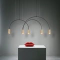 Postmodern Spot Chandelier Lighting Designer Arch Hanging Lamps Luminaire Restaurant Living Room Bedroom Lamp Lighting Fixtures