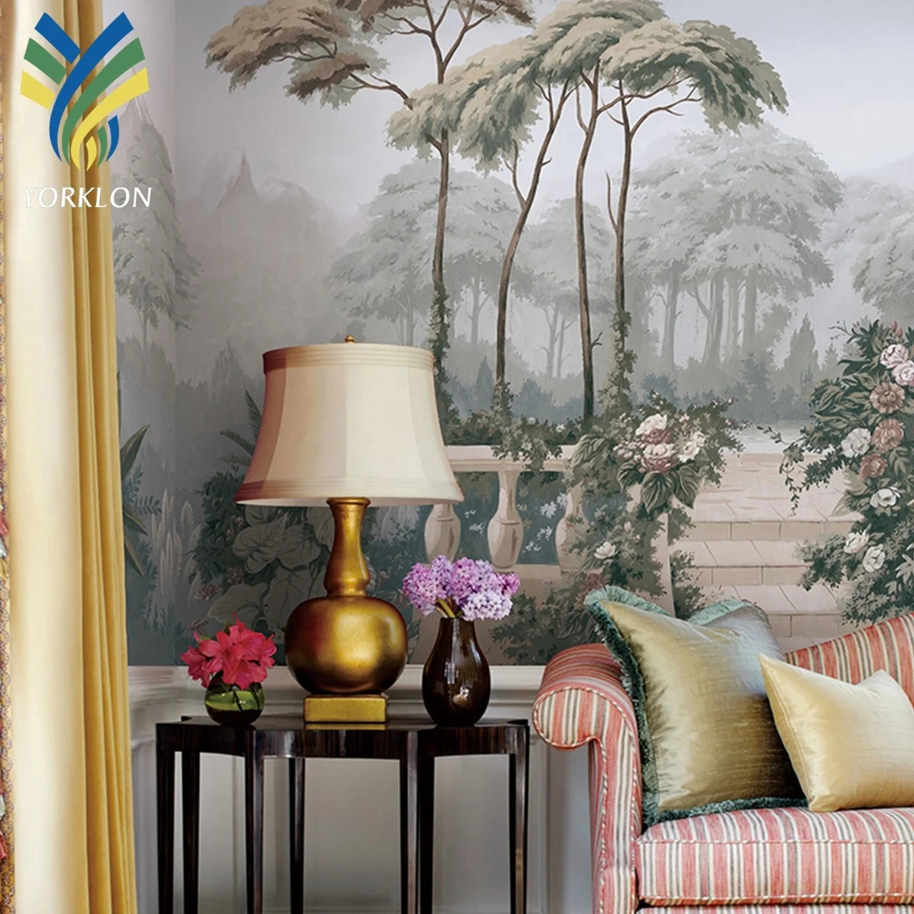 YKWS 4 Custom Wall Paper Green Leaves Forest Wallpaper Flower Wallpaper Mural 3D