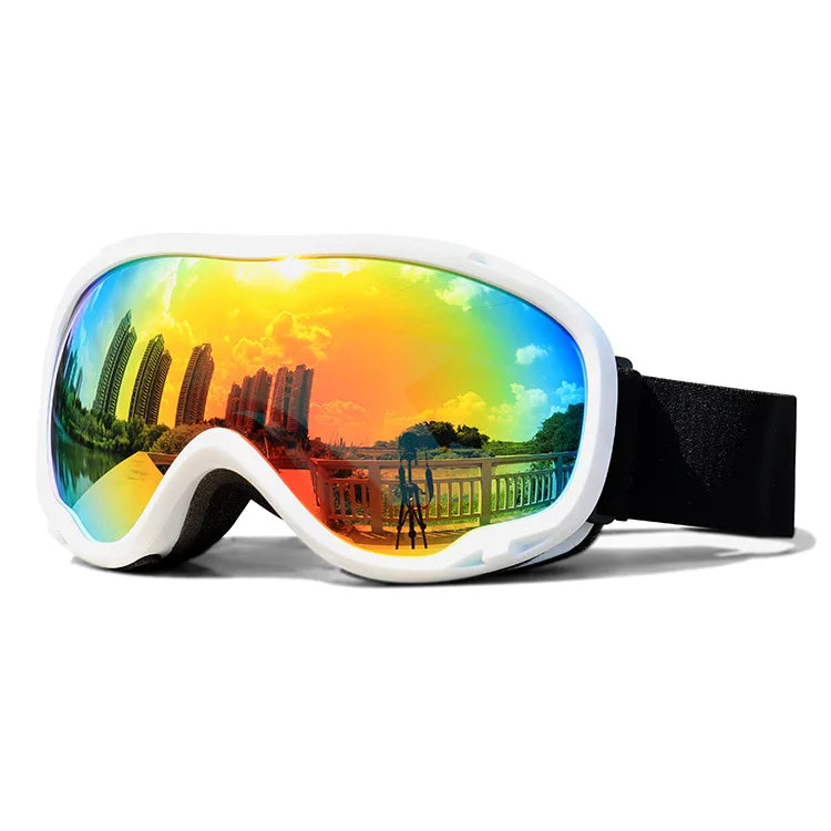 Wholesale Custom Ski Goggles Anti-Fog Polarized UV400 Protection Lenses Snow Sports Eyewear Classical Style Snowboard Glasses