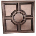 Modern Style Embossed Tin Ceiling Tile PVC Square 3D Geometric Wall Panel Embossment Artistic Waterproof Hanging Wall Decoration