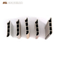 Commercial 60mm 70mm 80mm Wood Grain SPC Skirting Line Moulding Vinyl PVC Baseboard for SPC Floor Wall