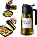 470ml 2-In-1 Kitchen Oil Sprayer Food Grade Integrated Atomizable BBQ Oil Household Food Spray-Down Glass