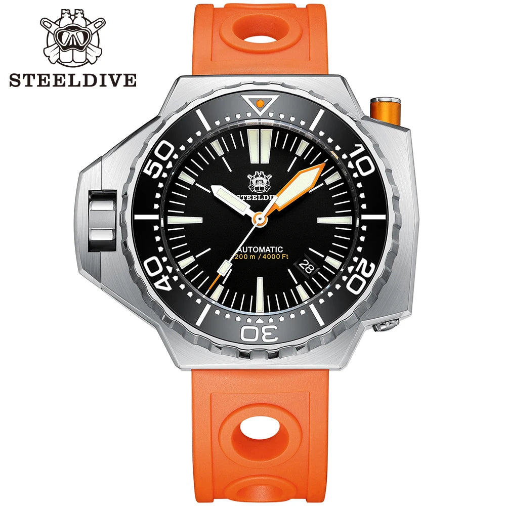 Steeldive SD1969 Factory Price Over 1000m Waterproof NH35 Automatic Bi-Direction Ceramic Bezel Mechanical Dive Watches