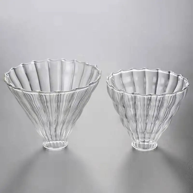 Household Eco-Friendly Stainless Steel Stocked Coffee Dripper Filter Cups
