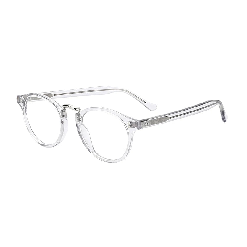 High-end Top Designer Logo New Quality Acetate Glaser Frames Polarized Gold Anti-blue Light Clear Unisex Eye Glasses