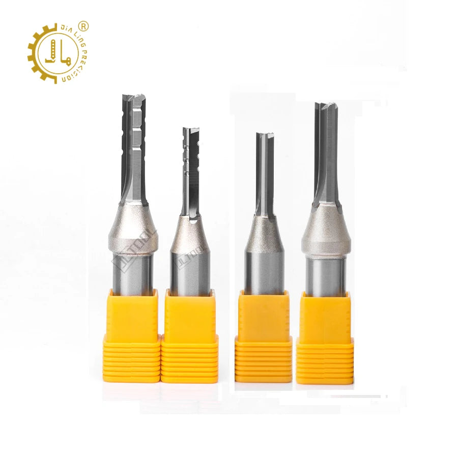 CNC Router Bit Arden TCT Compression Bit 3 Flutes TCT Straight Milling Cutter Tools 1/2 Shank Mill Router Straight Bit for Wood