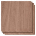 Walnut Plywood 4pcs 1/8" 12" X 12" Walnut Unfinished Wood for Laser Cutting & Engraving CNC Cutting Painting