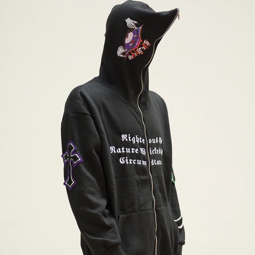 New Trend Fashion Printing Sweater Men's Casual Hooded  Hoodie Large