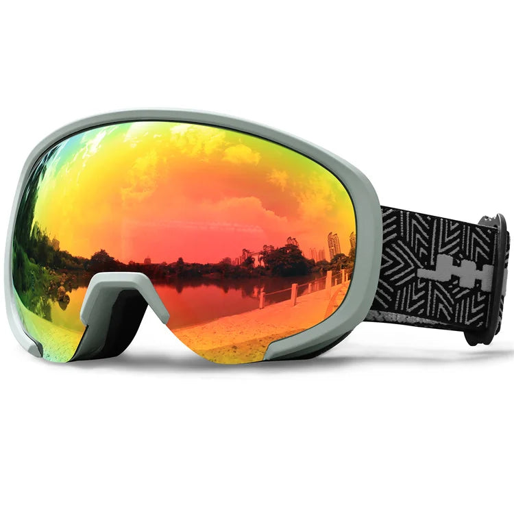 Ski Goggles UV400 Protection SnowBoard Safety Eyewear OEM Skiing Google Mirror Polarized Lens Snow Sports Sunglasses Custom Logo