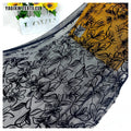 YX2192 2026 New Arrivals Black Leopard Flocking Mesh Lace Fabric 4 Way Stretch Suede Knit Simple Dress Flocked Mesh Fabric