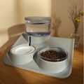 Cat All-in-one Automatic Feeder Cat Food Indoor Double Bowl Gadget Large Capacity Water for Dogs to Drink  Feed Pet Supplies