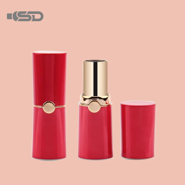 Luxury Customizable Premium Lipstick Tube Unique Screen Printing Empty Cosmetic Container