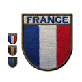 French National Flag Embroidered Patch With Hook Loop Custom Clothing Decoration Sewing Fabric Patch-European National Flags