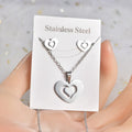 INS Cross-border Foreign Trade  European Fashion Retro Natural Color Earrings Necklace Set