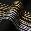 Hontong Stainless Steel 18K Gold Plated Geometric Trendy Statement Classic Hip Hop Choker Chains Necklaces Party Fashion Jewelry
