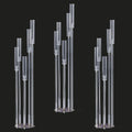 8 Arms Wedding Center Pieces Crystal Candle Holder Vintage Candelabra Chandelier Wedding Decor