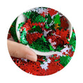 Xmas Confetti Glitter Metallic Foil Table Scatters Sequins for Party Decorations DIY Christmas Party Decorations