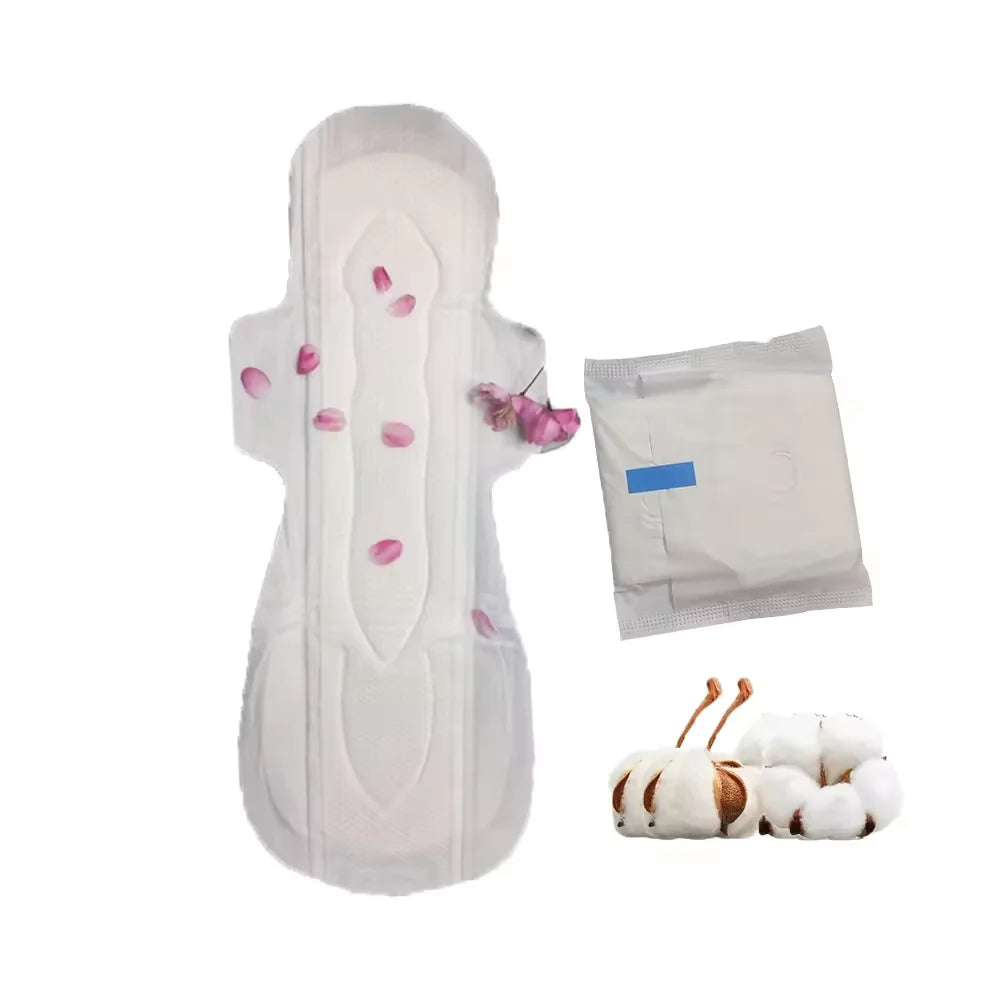 Custom 350mm Night Use Cotton Thick Maternity Sanitary Pad