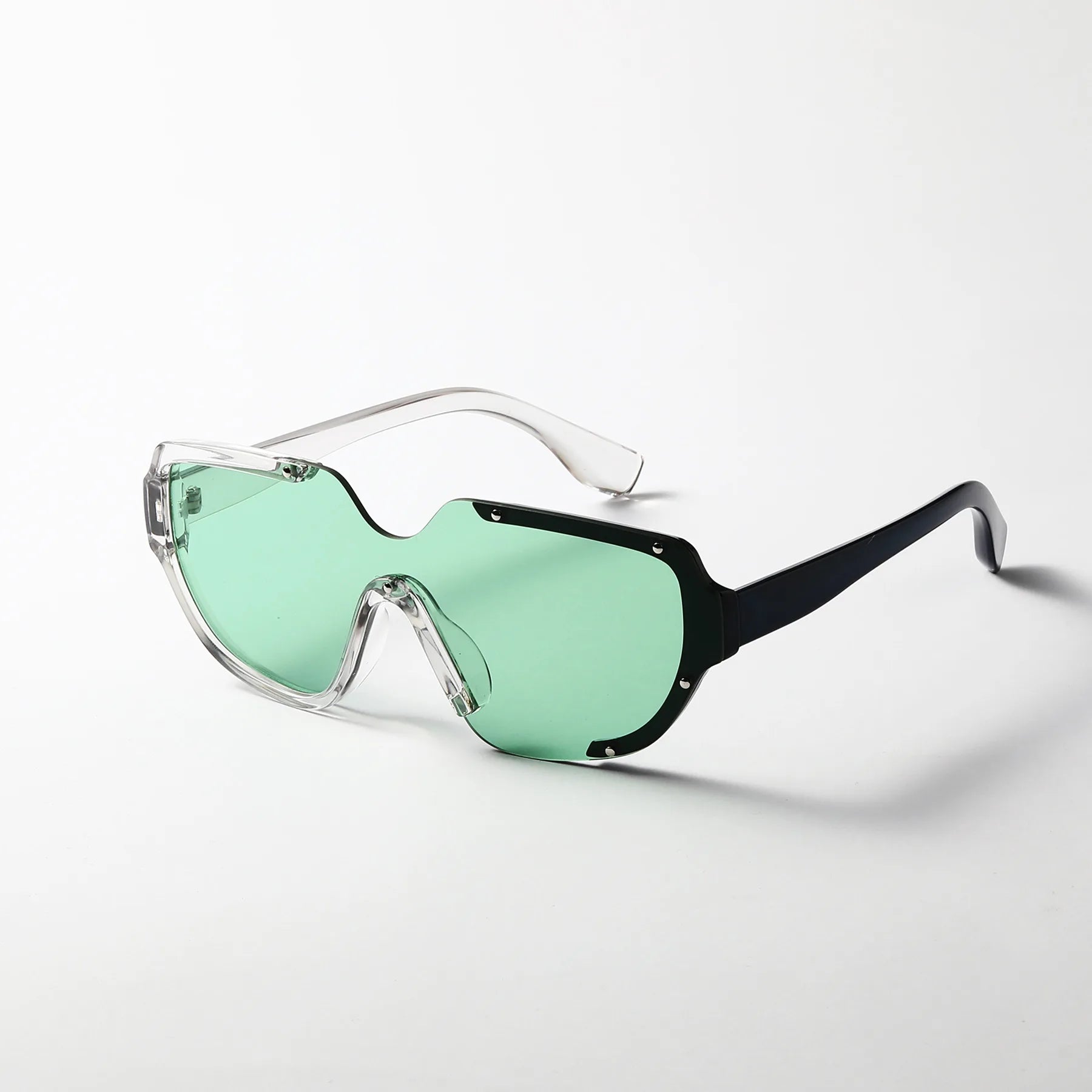 Wholesale Party Large Frame Glasses Retro Riveted Punk Sun Glasses Male Hip Hop Trend New All-Match Sunglasses Female