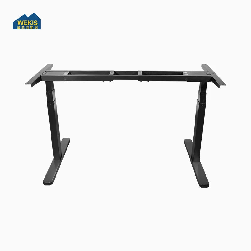 WEKIS Ergonomic Height Adjustable Table Base Legs Assembly Table Office Metal Working 2 Motor Electric Standing Desk Frame