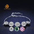 Wholesale 925 Silver Moissanite Bracelet Diamond Total 5 Ct Gra Certified Moissanite Bracelet Fine Jewelry Wedding Gift