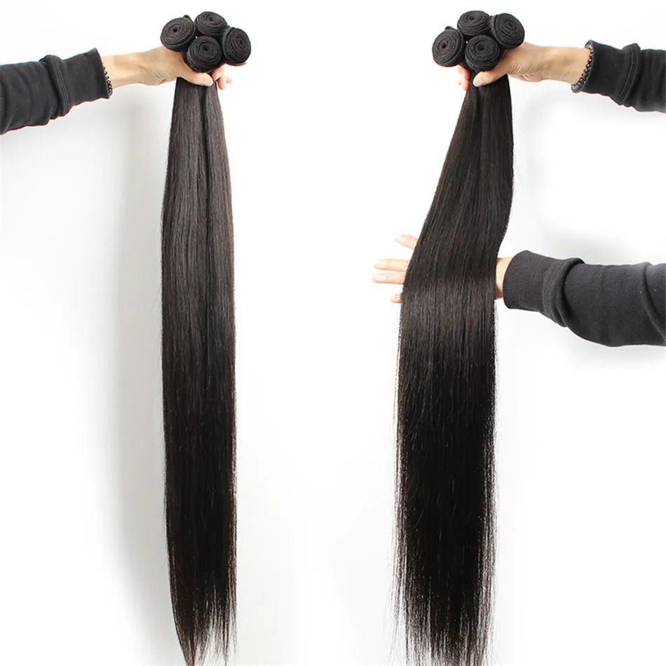 YesWigs 10a Quality Raw Cambodian Young Girl Single Donor Cuticle Aligned Mink Human Hair Straight Bundle Extension Double Weft