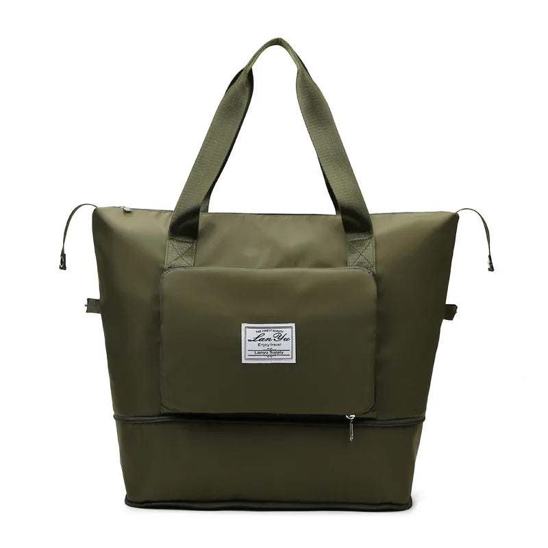 Wholesale Dry and Wet Separation Travel Fitness Yoga Bag Large Capacity Waterproof Luggage Bag Foldable Shoulder Handbag