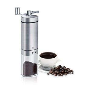Customized LOGO Factory Wholesale Triangle Stainless Steel Portable Ceramic Core Thickness Adjustable Coffee Grinder Mill