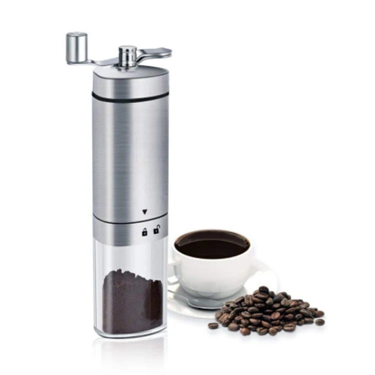 Customized LOGO Factory Wholesale Triangle Stainless Steel Portable Ceramic Core Thickness Adjustable Coffee Grinder Mill