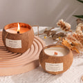 Factory Direct Supply 2024 Home Decor Luxury Custom logo Coconut Shell Bowls Scented Candle with Coconut Bowl
