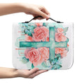 Luxury Flower Print Custom Floral Pattern Carrying Book Case Church Handbag Bible Protective Cover Bible Bag for Women Wholesale