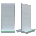 Adjustable and Removable Heavy Duty Metallic Supermarket Shelves Stand with Hanging Hooks for Grocery Stores