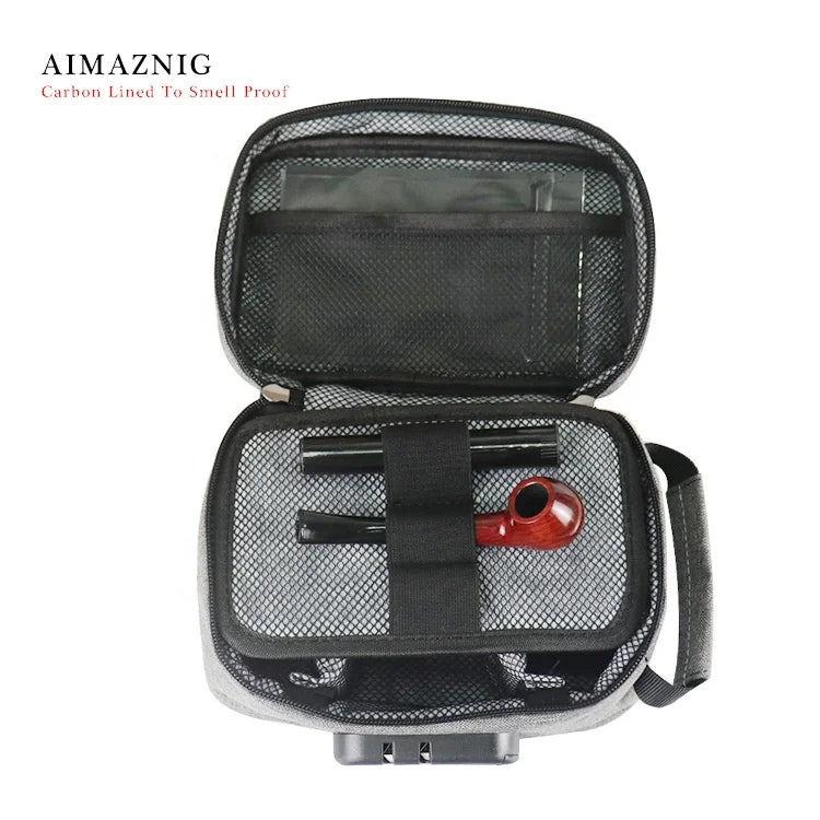 Aimazing Smellproof case Stash Odor Proof Keychain Smell Proof case with Lock Smell Proof Stash Bag