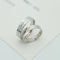 Trendy Men Ring Polish Cross Wedding Rings Couple Set Engagement Rings for Men and Women
