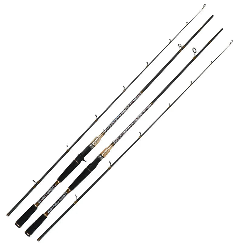 Fresh Water Fishing Rods 2 Piece Professional High Carbon Fiber Spinning Casting Strong Lake River Fishing Rod for Pike Walleye