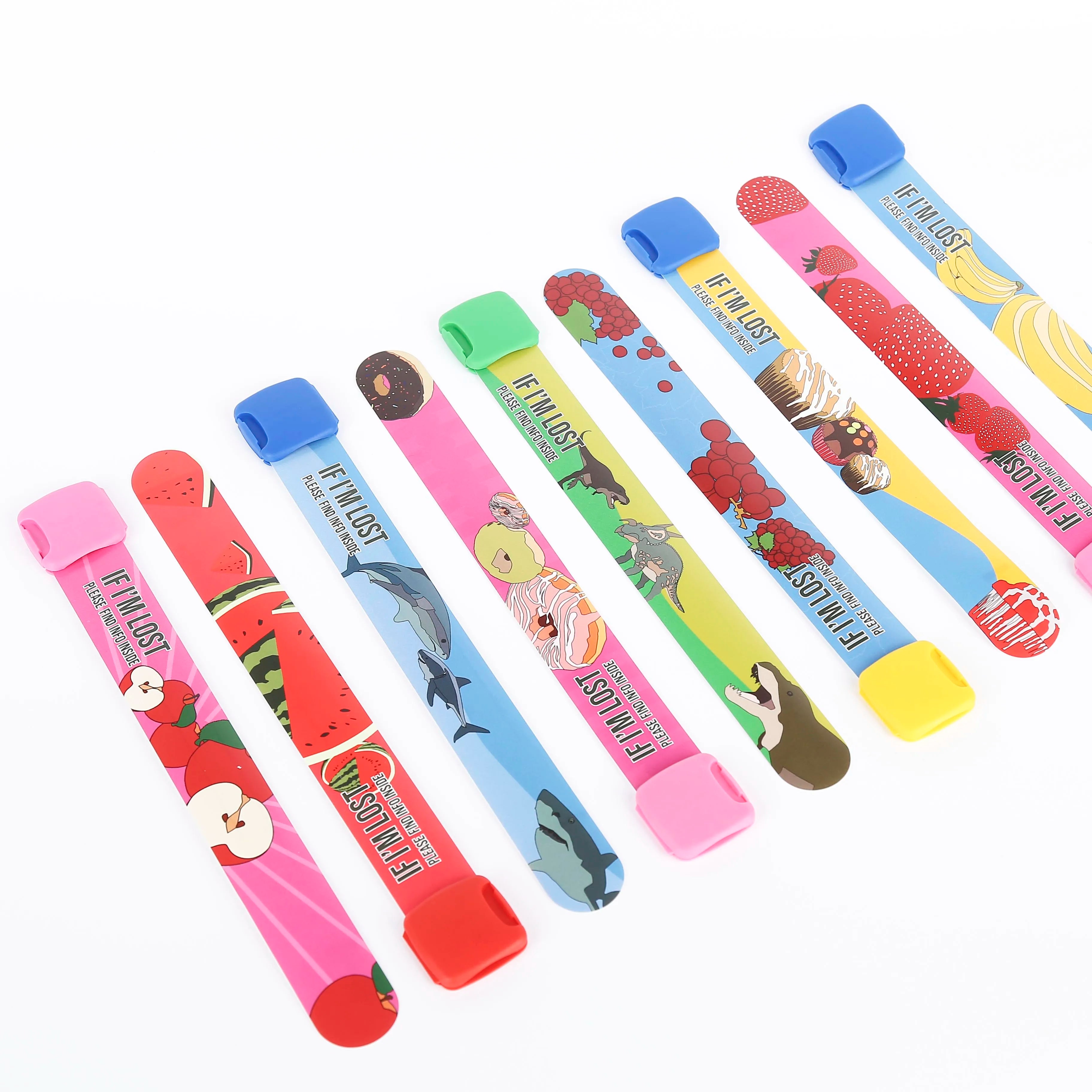 Reusable GJ-KIDS Children GOJU ID Wristbands Bracelet for Safety Kid Custom Wristbands Event