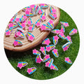 500g Polymer Shooting Star Slices Hot Clay Sprinkles Slime Filler Nail Art Phone Case Decoration Plastic Klei Accessories