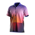 2025 Custom Printed Vintage Hawaiian Shirt for Men Quick Dry Button Flower Beach Wear Breathable Twill Anti-Wrinkle ODM