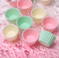 Pastel Colors Cute 3D Resin Simulation Cake Cup Miniature Food Art Flatback Cabochon DIY Craft Decoration