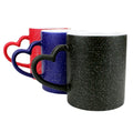 RubySub Ceramic Matte Glitter Color Change Cup Sublimation Printable Magic Mugs Blank