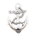 Charms Winding Rope Anchor Sea 40x38mm Antique Silver Color Pendants Making DIY Handmade Tibetan Finding Jewelry