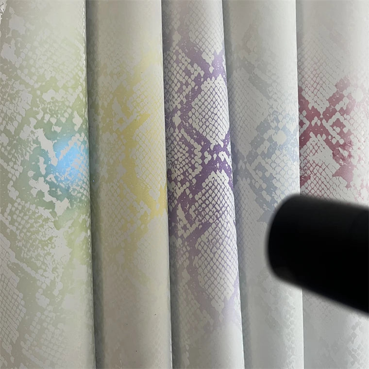 Synthetic Leather Photochromic Sheet Faux PU Elastic Waterproof Abrasion-Resistant Furniture Decorative Crafts Bags Art Projects