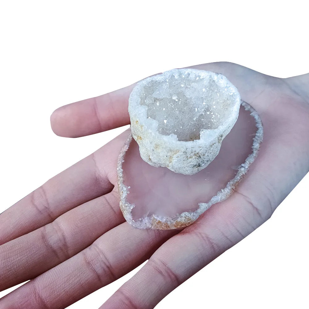 Household Irregular Coasters Tea Bowl Crafts Healing Crystal Raw Stone Wholesale Natural Home Decoration Love Gemstone Feng Shui